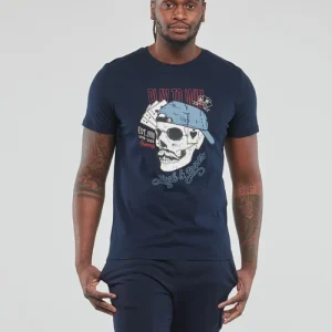 ultratendance Vêtements Homme Jack & Jones – JORROXBURY TEE SS CREW NECK Marine 9